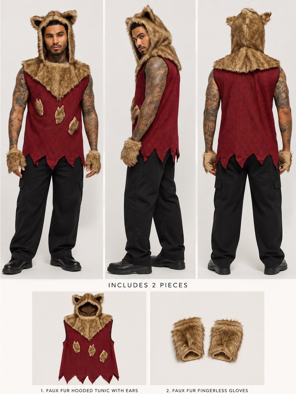 Big Bad Wolf 2-piece costume set in size Medium